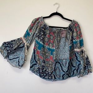 O’Neill Boho Off-the-shoulder patterned top